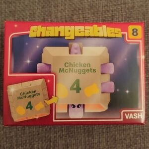 Ash Changeables Chicken McNuggets Toy - Purple and Cream
